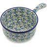 Polish Pottery Round Baker with Handles 10&quot; Summer Wind