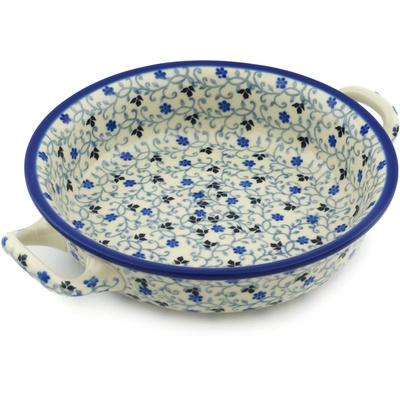 Polish Pottery Round Baker with Handles 6&frac12;-inch