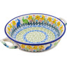 Polish Pottery Round Baker with Handles 6&frac12;-inch