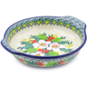 Polish Pottery Round Baker with Handles 7&quot; Country Boutique UNIKAT