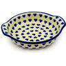 Polish Pottery Round Baker with Handles 7&quot; Hearts Delight
