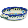 Polish Pottery Round Baker with Handles 8&quot; Ring Of Flowers UNIKAT
