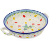 Polish Pottery Round Baker with Handles Medium Egg-celent