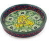 Polish Pottery Round Platter 4&quot; Sunshine Grotto UNIKAT