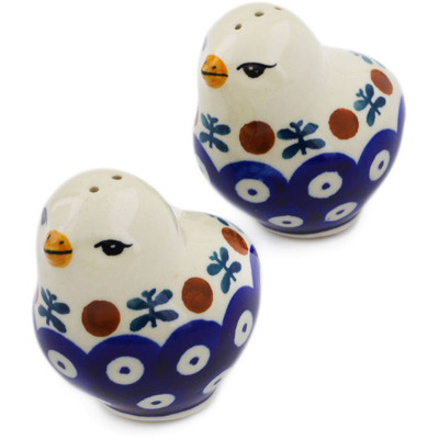 Polish Pottery Salt and Pepper Set 2&quot; Mosquito