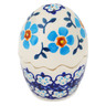 Polish Pottery Salt and Pepper Set 3&quot; Blue Chain UNIKAT