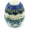 Polish Pottery Salt and Pepper Set 3&quot; Lush Blue Wisteria