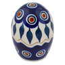 Polish Pottery Salt and Pepper Set 3&quot; Peacock