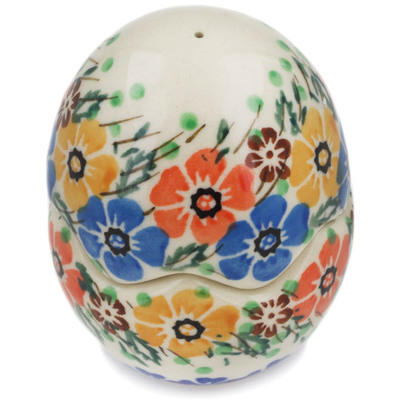 Polish Pottery Salt and Pepper Set 3&quot; Spring Blooms UNIKAT