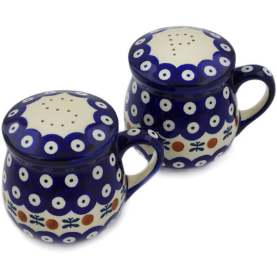 Polish Pottery Salt and Pepper Set 4&quot; Mosquito