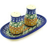 Polish Pottery Salt and Pepper Set 5&quot; Grecian Sea