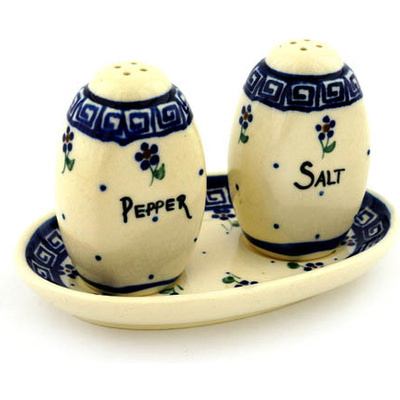Polish Pottery Salt and Pepper Set 5&quot;