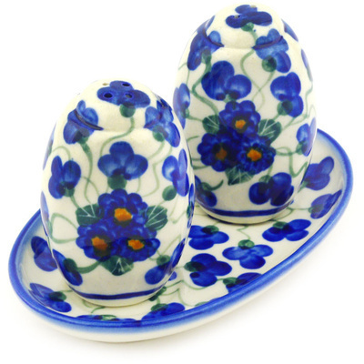 Polish Pottery Salt and Pepper Set 5&quot;