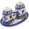 Polish Pottery Salt and Pepper Set 5" Irish Spring