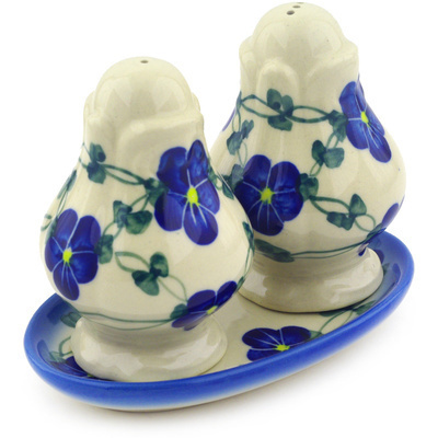 Polish Pottery Salt and Pepper Set 5&quot; UNIKAT