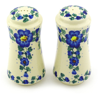 Polish Pottery Salt and Pepper Set 5&quot; UNIKAT