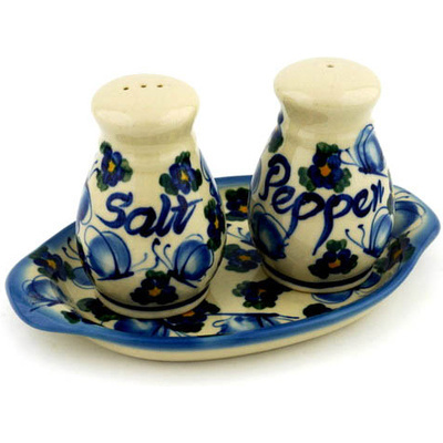 Polish Pottery Salt and Pepper Set 6&quot;