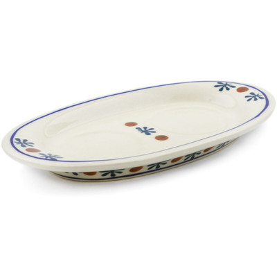 Polish Pottery Salt and Pepper Tray 7&quot; Mosquito