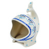 Polish Pottery Salt Cellar, Salt Pig, Sponge Holder, Whale Winter Sparrow