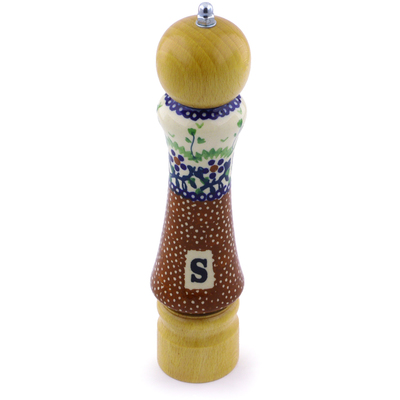 Polish Pottery Salt Grinder 8&quot; Country Berries UNIKAT