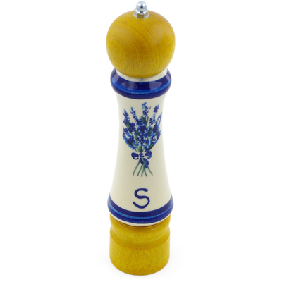 Polish Pottery Salt Grinder 8&quot;