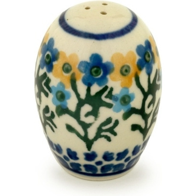 Polish Pottery Salt Shaker 2-inch Field Of Wildflowers