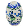 Polish Pottery Salt Shaker 2-inch Forget Me Not Circle UNIKAT