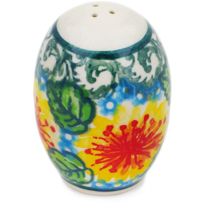 Polish Pottery Salt Shaker 2-inch Marigold Chain UNIKAT