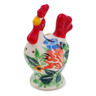 Polish Pottery Salt Shaker 2&quot; Peach Fan Fare UNIKAT