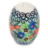 Polish Pottery Salt Shaker 2-inch Red Jackmanii UNIKAT