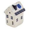 Polish Pottery Salt Shaker 2&quot; Sharp Flower Lineup