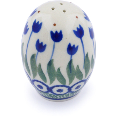 Polish Pottery Salt Shaker 2-inch Water Tulip