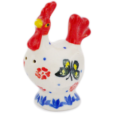 Polish Pottery Salt Shaker 2&quot; Yellow Butterfly