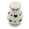 Polish Pottery Salt Shaker 3&quot; Blue Valentine