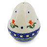 Polish Pottery Salt Shaker 3&quot; Cocentric Tulips