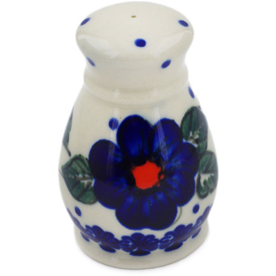 Polish Pottery Salt Shaker 3&quot; Greek Poppies