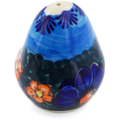 Polish Pottery Salt Shaker 3&quot; Midnight Garden UNIKAT