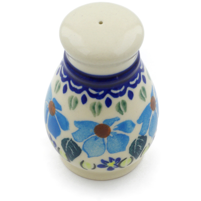 Polish Pottery Salt Shaker 3&quot; Pansy Morning