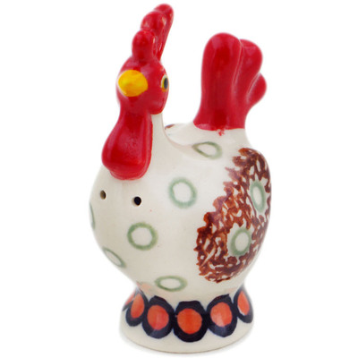 Polish Pottery Salt Shaker 3&quot; Rich Mocha UNIKAT
