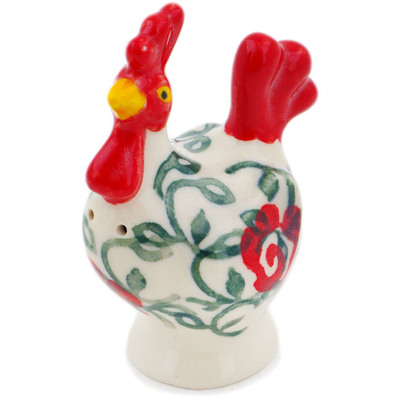 Polish Pottery Salt Shaker 3&quot; Rose Vines UNIKAT