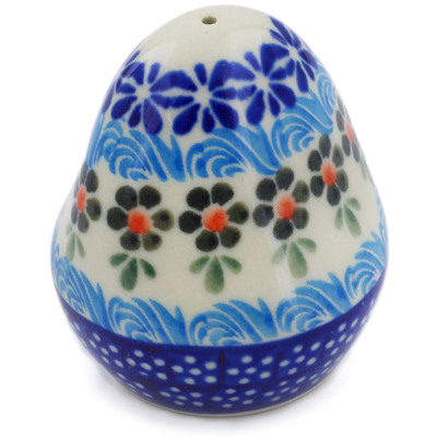 Polish Pottery Salt Shaker 3&quot; Spring Country Trip