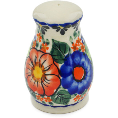 Polish Pottery Salt Shaker 3&quot; Spring Splendor