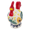 Polish Pottery Salt Shaker 3&quot; Sunflowers At Sunset UNIKAT