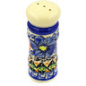 Polish Pottery Salt Shaker 4&quot; Aztec Flowers UNIKAT
