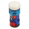 Polish Pottery Salt Shaker 4&quot; Blue Garden UNIKAT