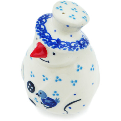 Polish Pottery Salt Shaker 4&quot; Chickadee