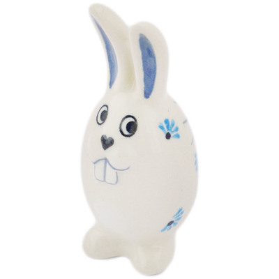 Polish Pottery Salt Shaker 4&quot; Forget Me Not UNIKAT