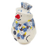 Polish Pottery Salt Shaker 4&quot; Pansy Parade UNIKAT