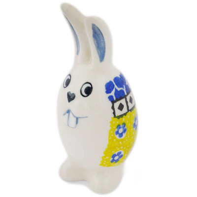 Polish Pottery Salt Shaker 4&quot; Sunburst Daisies