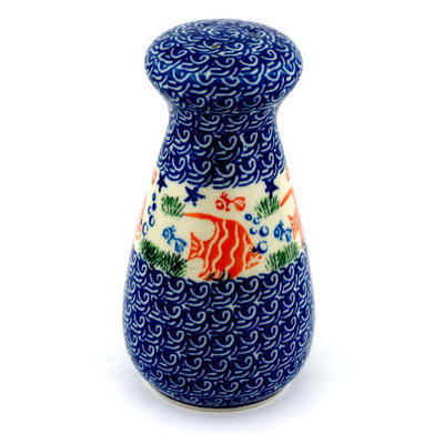 Polish Pottery Salt Shaker 6&quot; Angel Fish